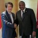 President Uhuru Kenyatta with Prime Minister of Japan Shinzō Abe. Japan is a key financier of some of the legacy projects initiated and overseen by the Kenyan president. One of teh president's key achievements has been raising the profile of Kenya's international image and deepening relations with global powers like U.S, China, Britain, Germany and France.