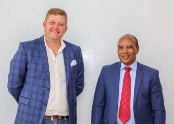 Nyandarua governor Francis Kimemia met KFC CEO for East Africa Jacques Theunissen
