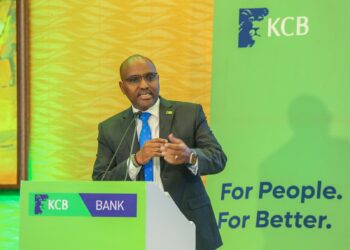 KCB Group Chief Executive Officer (CEO) Paul Russo during the release of the group's Q3 Financial Results [Photo/KCB Group]