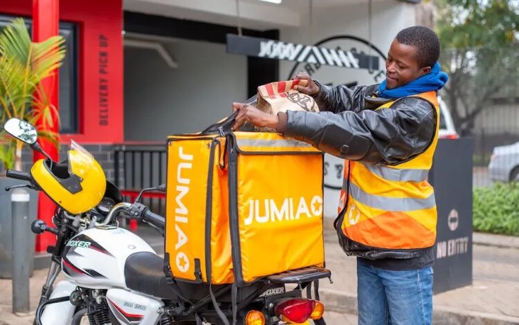 A Jumia Food delivery agent [Photo/Courtesy]
