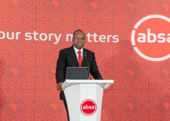 Absa Bank Kenya Managing Director (MD) Abdi Mohamed during the FY investor briefing.[Photo/Courtesy]