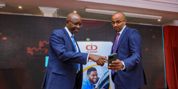 CIC General Insurance MD Fred Ruoro and CIC GCEO Patrick Nyaga [Photo/Courtesy]